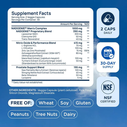 Liposomal NAD Supplement for Men