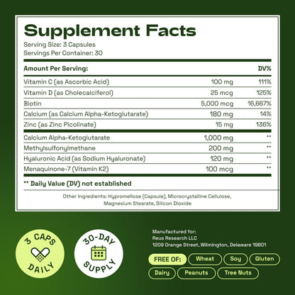 Hair Skin and Nails Vitamins for Women